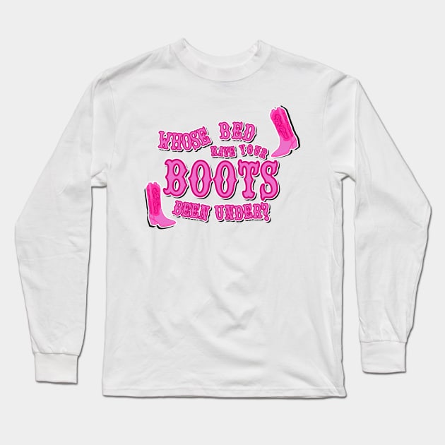 Shania Twain Pink Cowgirl Aesthetic Long Sleeve T-Shirt by Asilynn